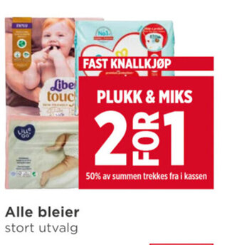 Meny Alle bleier tilbud