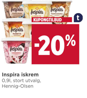 Meny Inspira iskrem tilbud