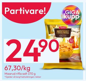 Gigaboks Maarud rifla salt 370 g tilbud