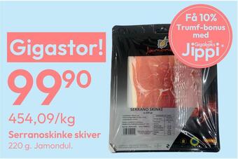 Gigaboks Serranoskinke skiver tilbud