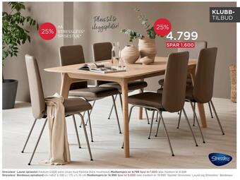 Møbelringen Stressless laurel spisestol tilbud