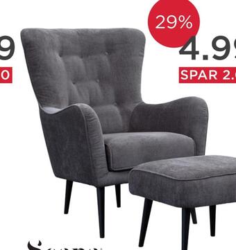 Møbelringen Comet stol tilbud