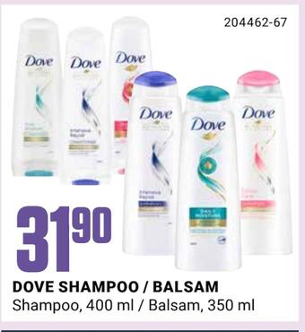 Dove shampoo / balsam