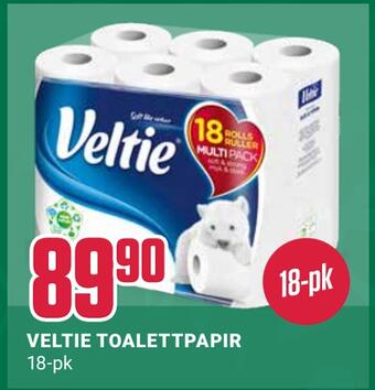 Europris Veltie toalettpapir tilbud