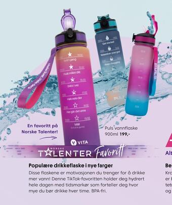 VITA Puls vannflaske tilbud