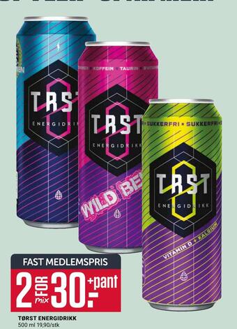 Europris Tørst energidrikk tilbud