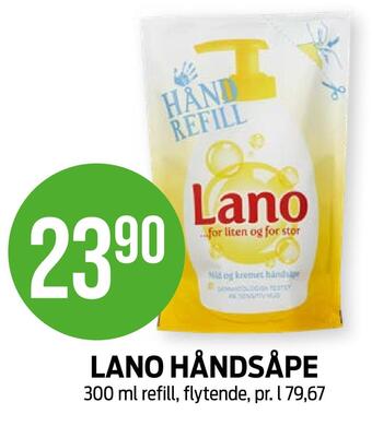 Kiwi Lano håndsåpe tilbud