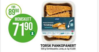 Kiwi Torsk pankopanert tilbud