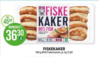 Kiwi Fiskekaker tilbud