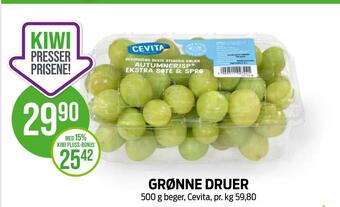 Kiwi Grønne druer tilbud