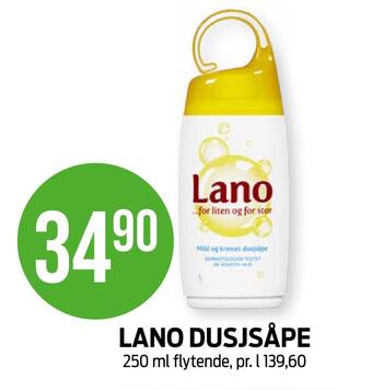 Kiwi Lano dusjsåpe tilbud