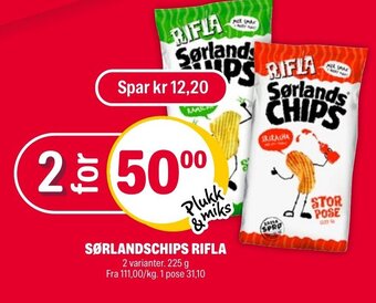 Coop Extra SØRLANDSCHIPS RIFLA tilbud
