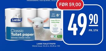 Rema 1000 LAMBI TOALETTPAPIR tilbud