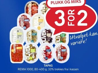 Rema 1000 TAPAS tilbud