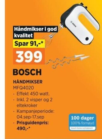 POWER HÅNDMIKSER MFQ4020 tilbud