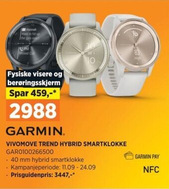 POWER VIVOMOVE TREND HYBRID SMARTKLOKKE tilbud