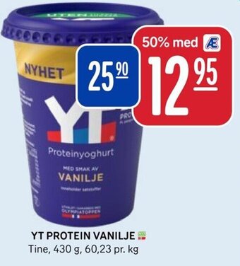 Rema 1000 YT PROTEIN VANILJE Tine tilbud