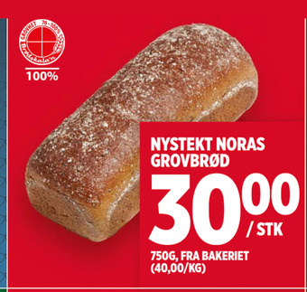 Meny Nystekt noras grovbrød tilbud