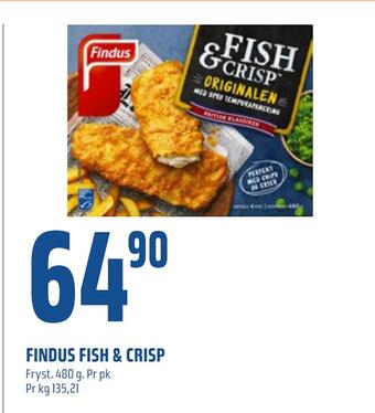Coop Obs Findus fish & crisp tilbud