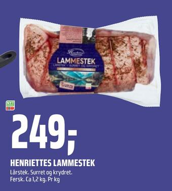 Coop Obs Henriettes lammestek tilbud