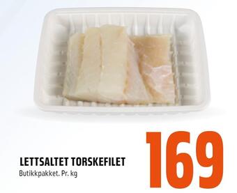 Coop Obs Lettsaltet torskefilet tilbud