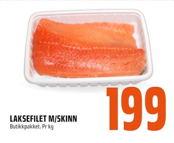 Coop Obs Laksefilet m/skinn tilbud