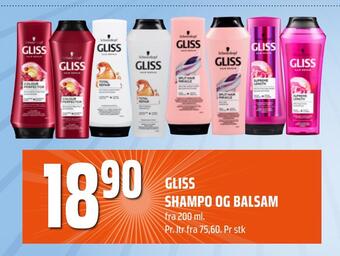 Coop Obs Gliss shampo og balsam tilbud