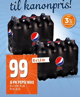 Coop Obs 8-pk pepsi max tilbud