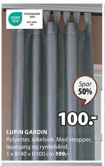 JYSK Lupin gardin tilbud