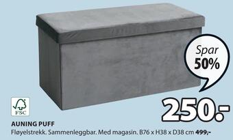 JYSK Auning puff tilbud