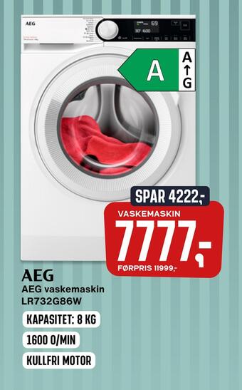 Skousen Aeg vaskemaskin lr732g86w tilbud