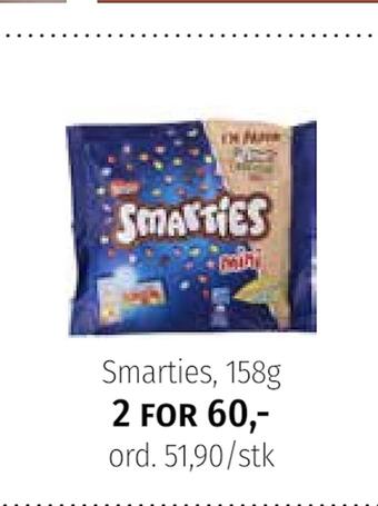 Nille Smarties, 158g tilbud