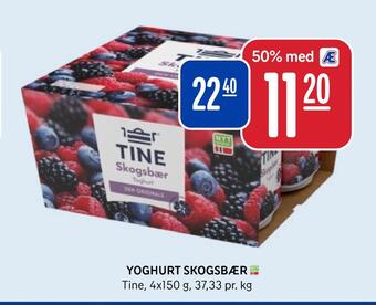 Rema 1000 Yoghurt skogsbær tilbud