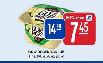Rema 1000 Go morgen vanilje tilbud