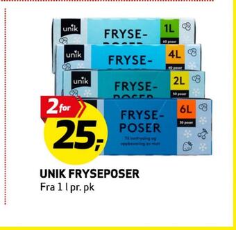 Bunnpris Unik fryseposer tilbud