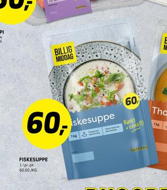 Bunnpris Fiskesuppe tilbud