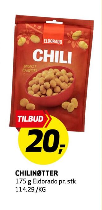 Bunnpris Chilinøtter tilbud