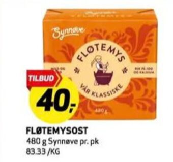 Bunnpris Synnøve finden fløtemysost tilbud