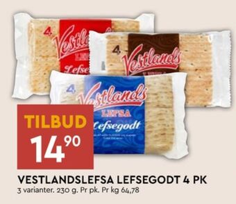 Coop Mega Vestlands lefse tilbud