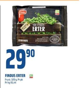 Coop Obs Findus grønnsaker tilbud