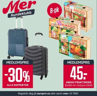 Europris Amigo juice tilbud