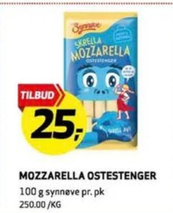 Bunnpris Synnøve finden mozzarella tilbud
