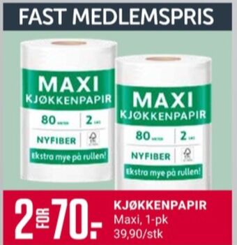 Europris Maxi tørkerull tilbud