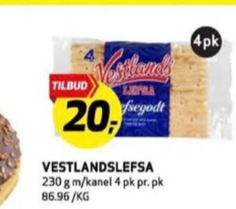 Bunnpris Vestlands lefse tilbud