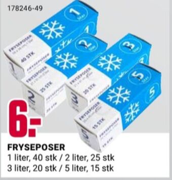 Europris Ukjent fryseposer tilbud