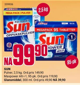 Europris Sun glansmiddel tilbud