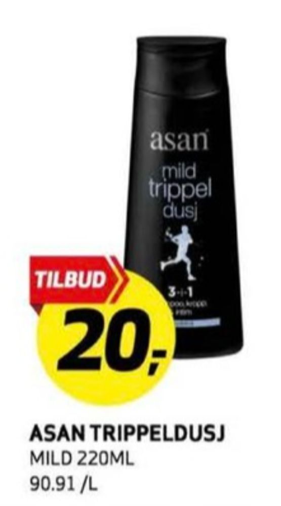 Bunnpris Asan dusjsåpe tilbud
