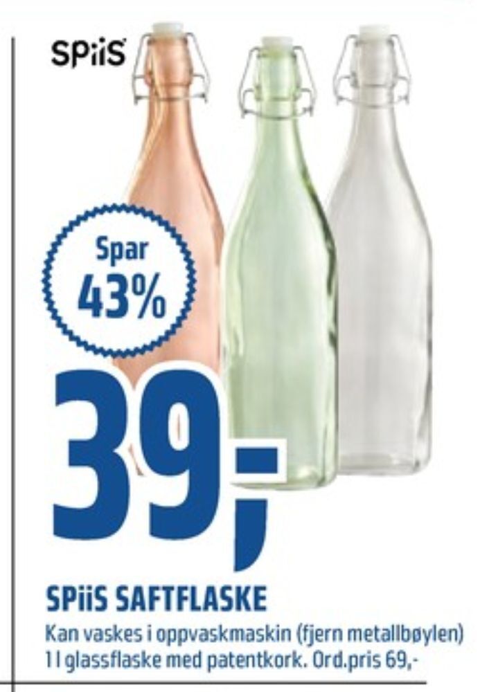 Coop Obs Spiis drikkeflaske tilbud