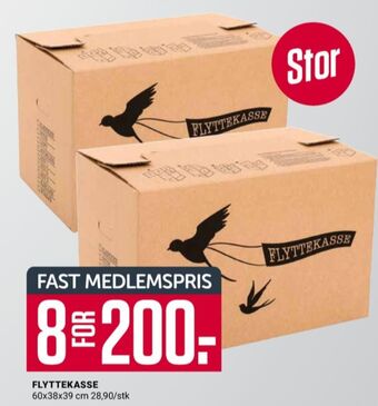 Europris Ukjent flyttekasse tilbud