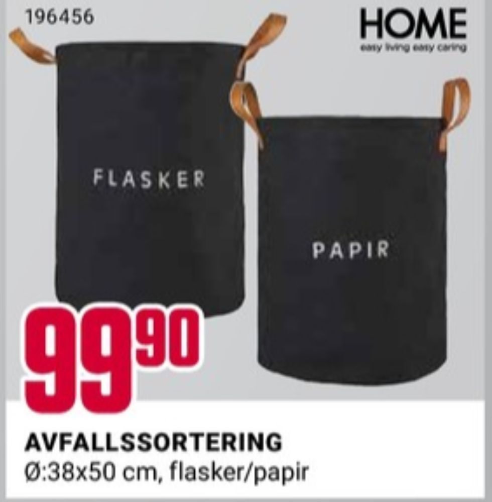 Europris Home avfallssorterer tilbud